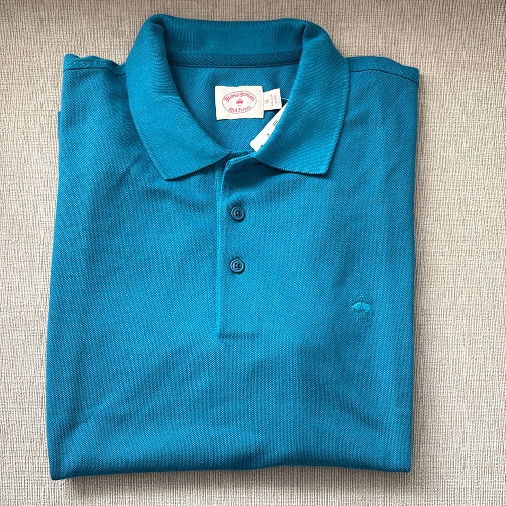 Brooks Brothers Blue Polo Shirt XL NWT